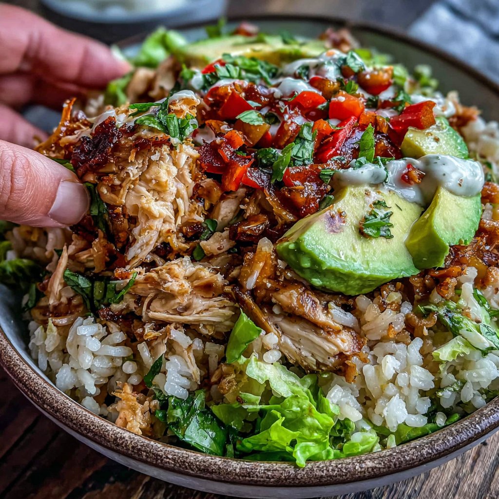 High Protein Chicken Burrito Bowl