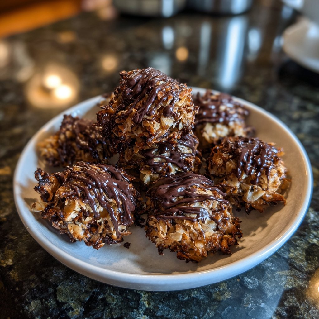 Chocolate Almond Coconut Snack Clusters