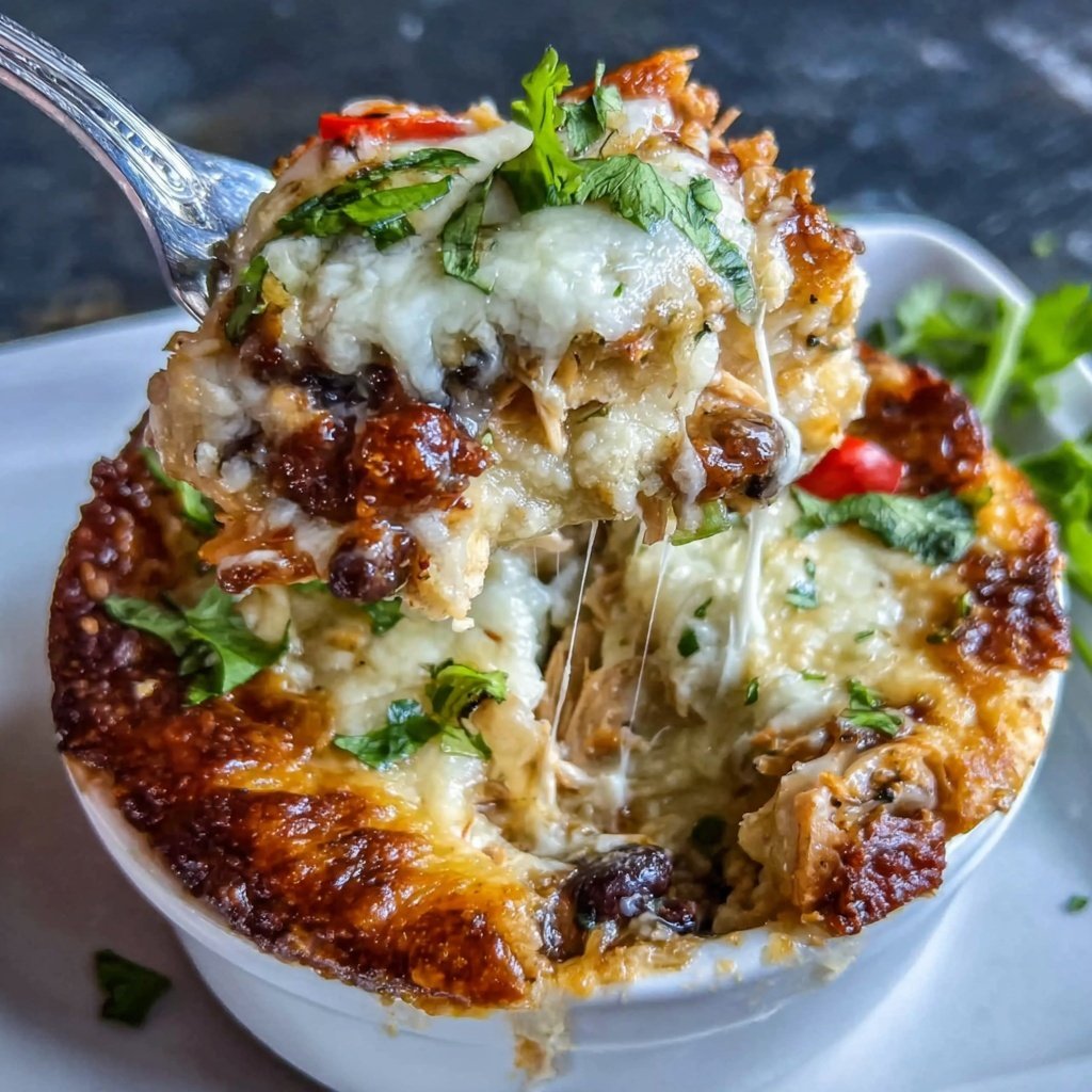 Shredded Chicken Mexican Casserole