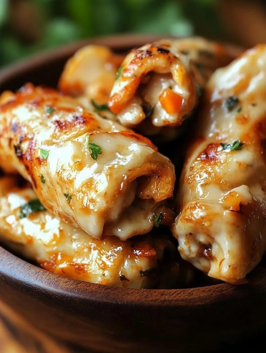 Easy Cheesy Chicken Garlic Wraps