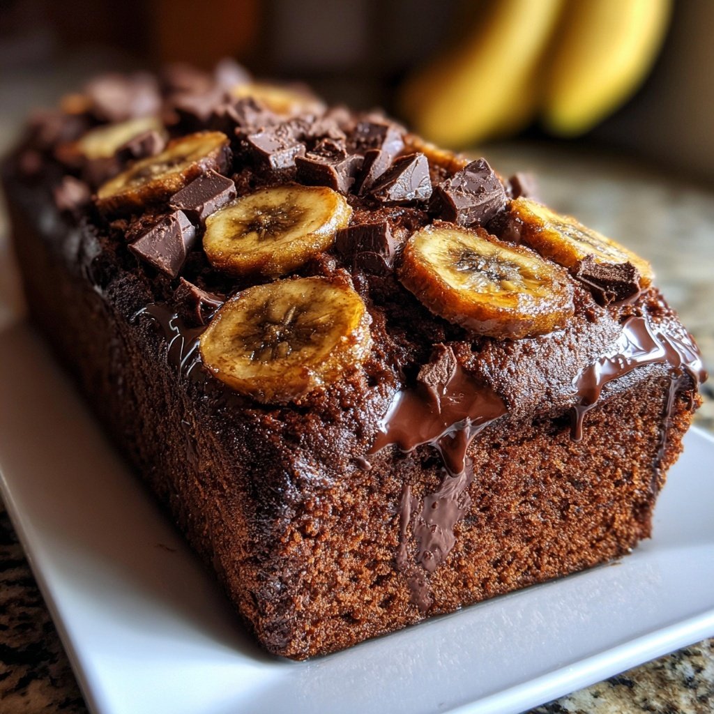Chocolate Banana Espresso Loaf