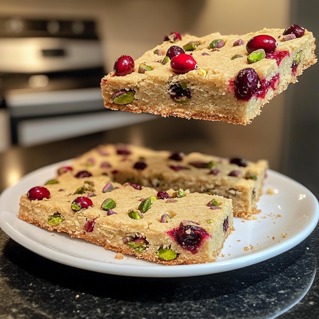 Cranberry Pistachio Shortbread - An Organized Chaos