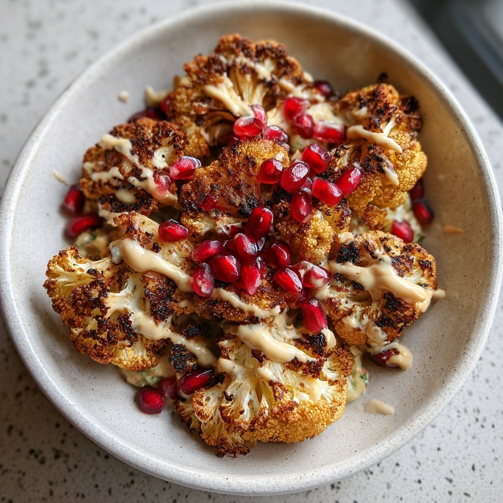 Roasted Cauliflower Tahini Bowl