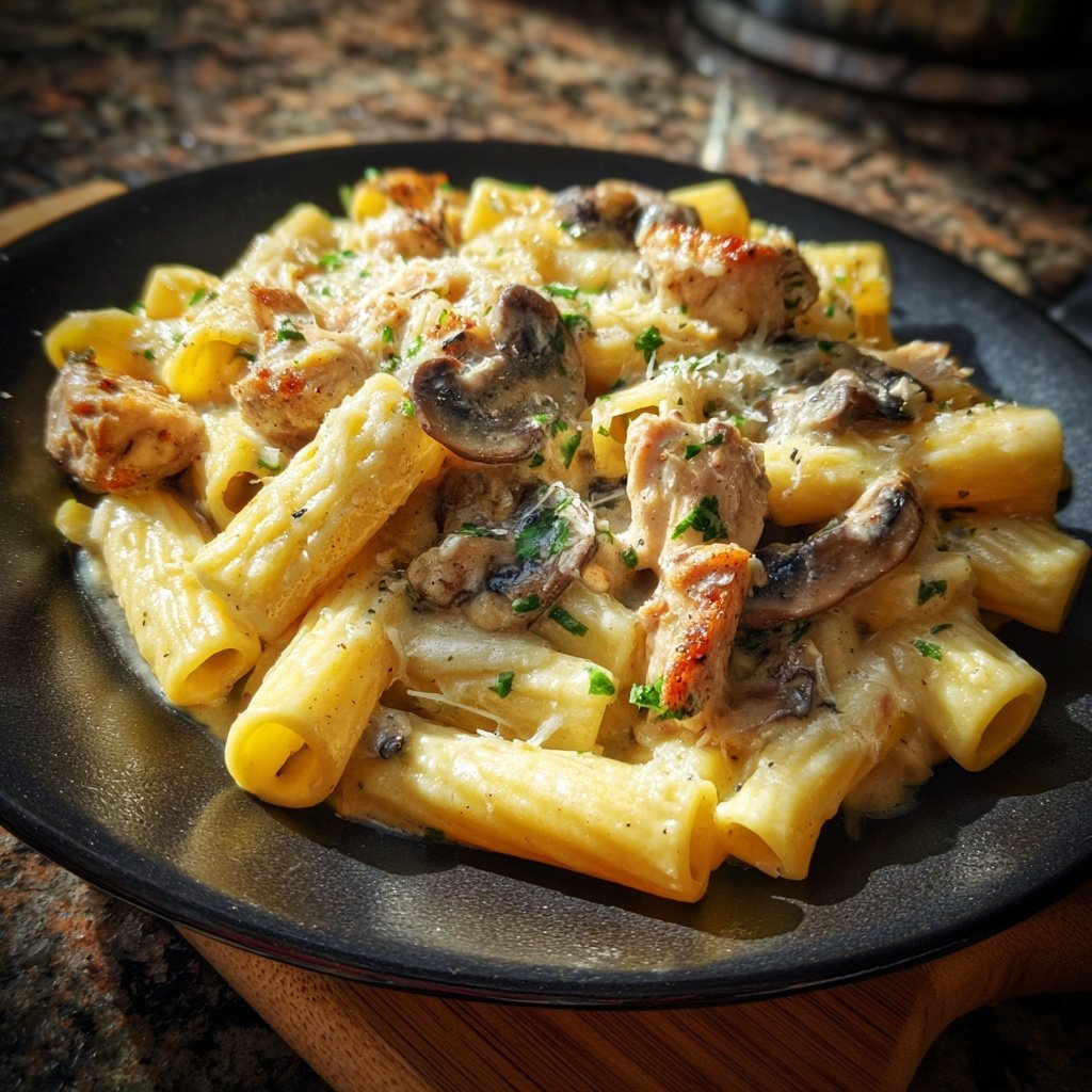 Creamy Mushroom Chicken Pasta