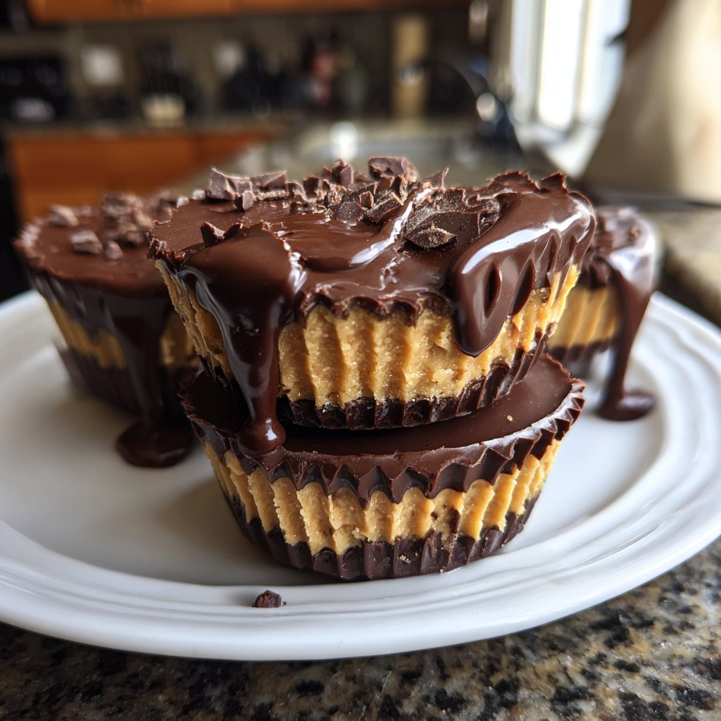 Homemade Reese’s Cups Dark Chocolate