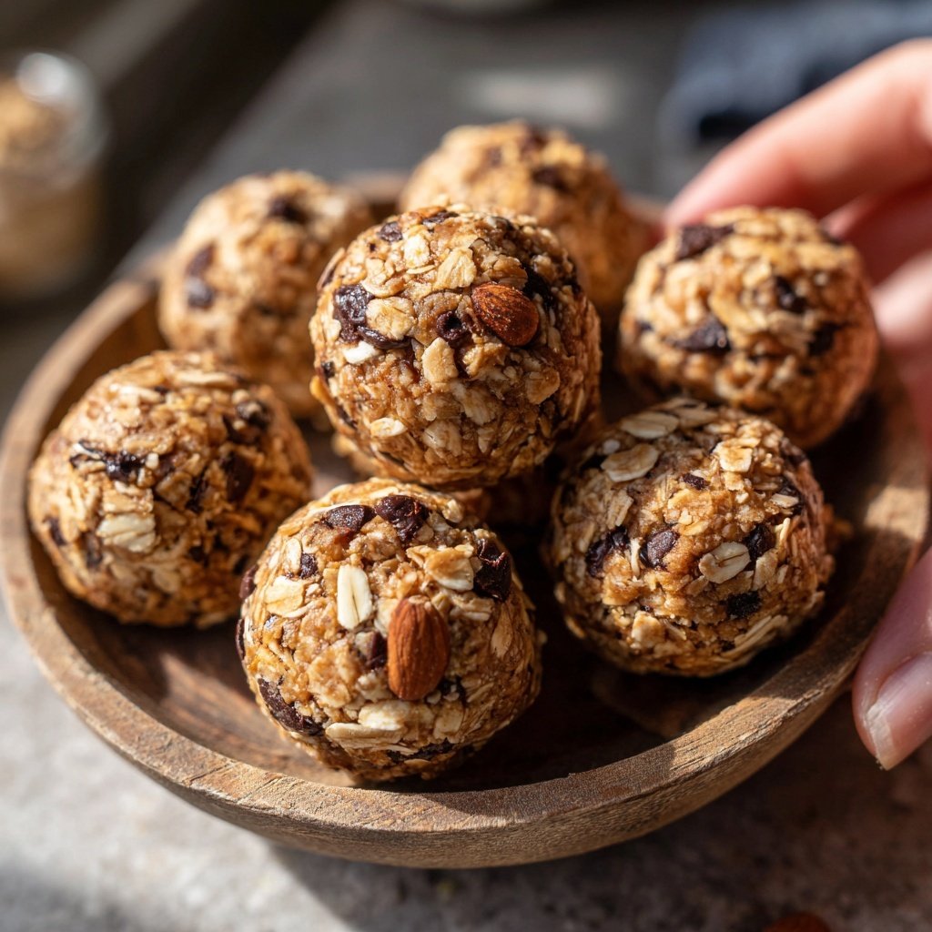 Healthy Snack Energy Balls With Oats