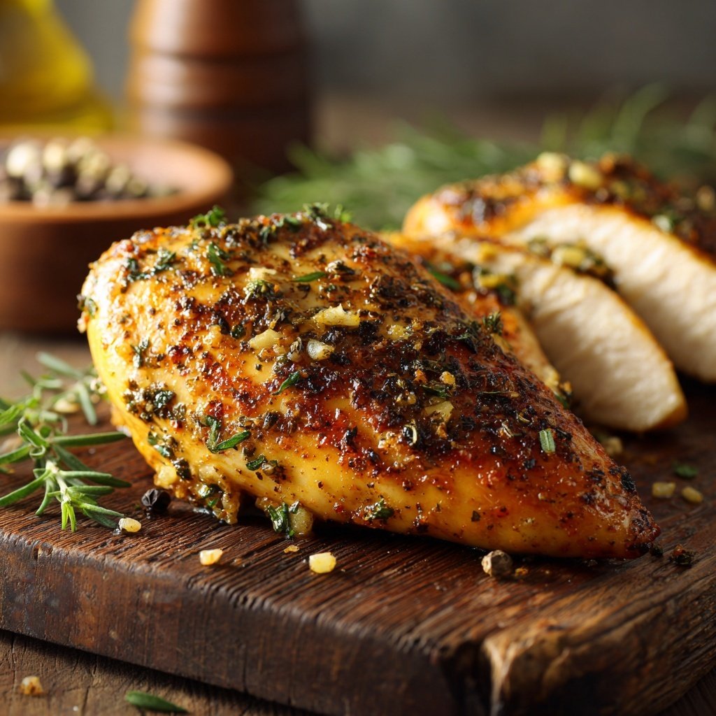 Healthy Baked Chicken Breast With Garlic