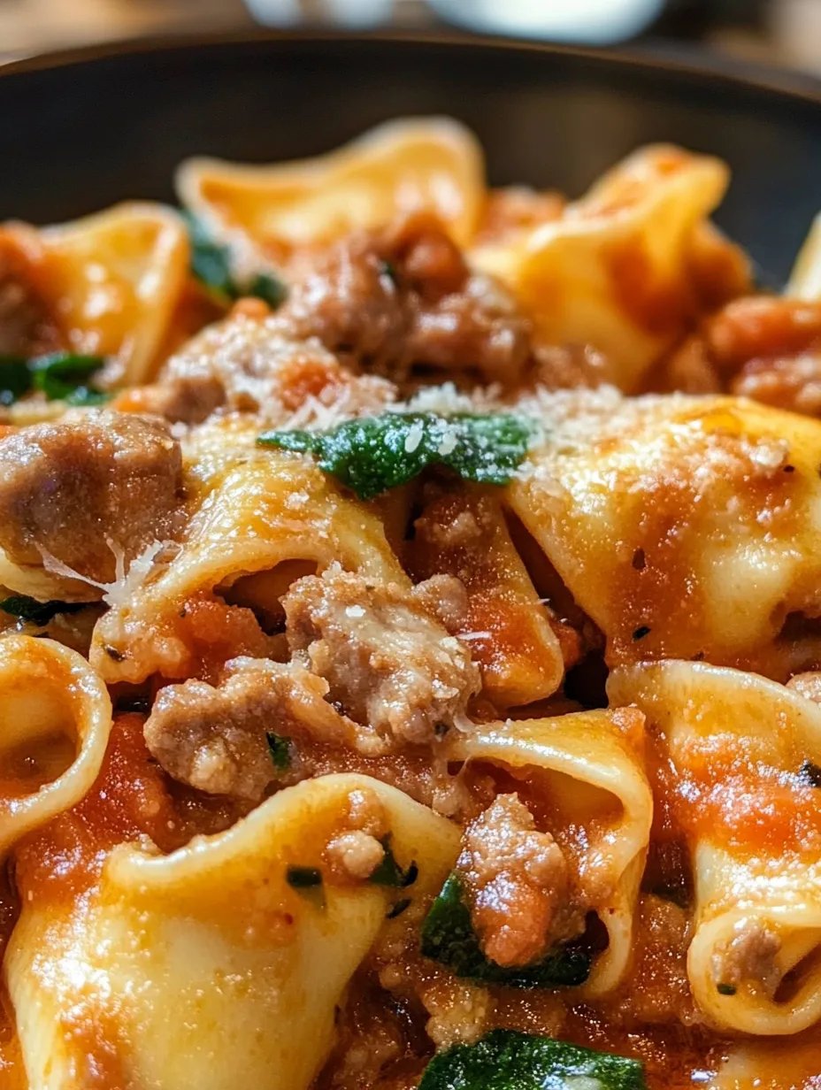 One Pan Tortellini with Sausage