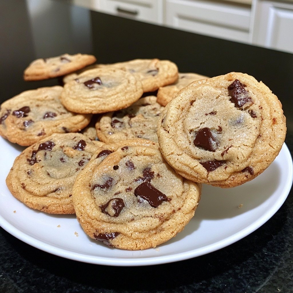 Crispy and Chewy Chocolate Chip Cookies