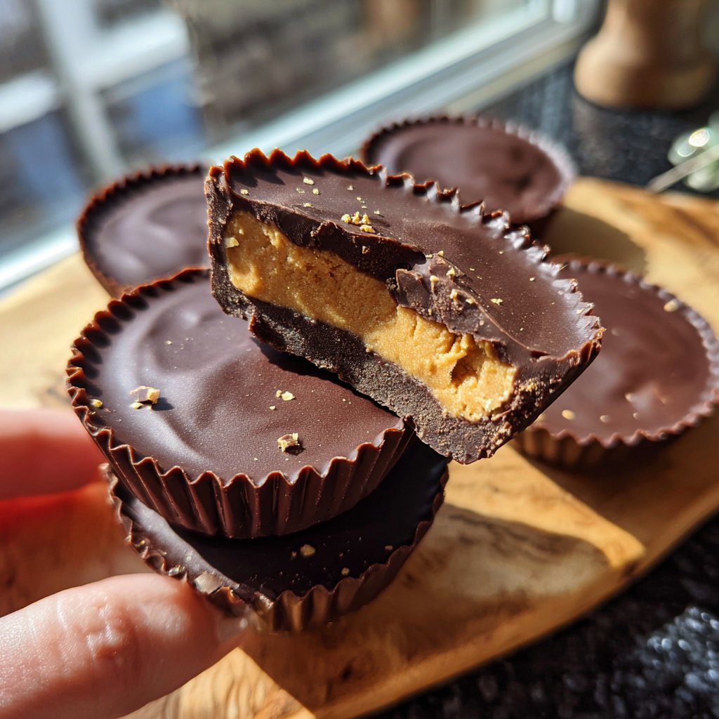 Homemade Reese’s Cups Vegan Style
