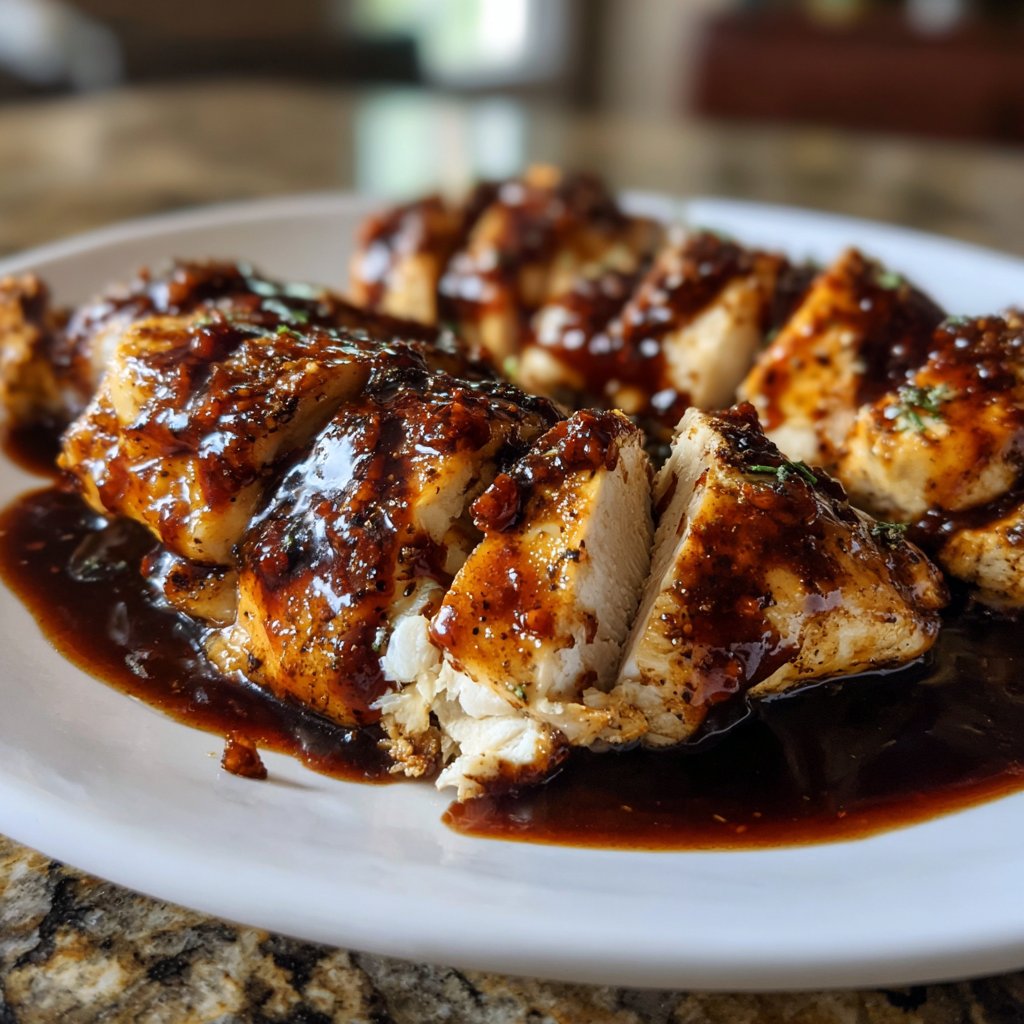 Chicken with Strawberry Balsamic Reduction