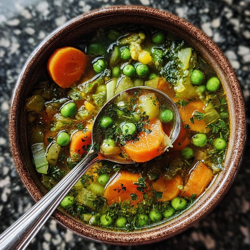 Spring Vegetable Soup With Lemon