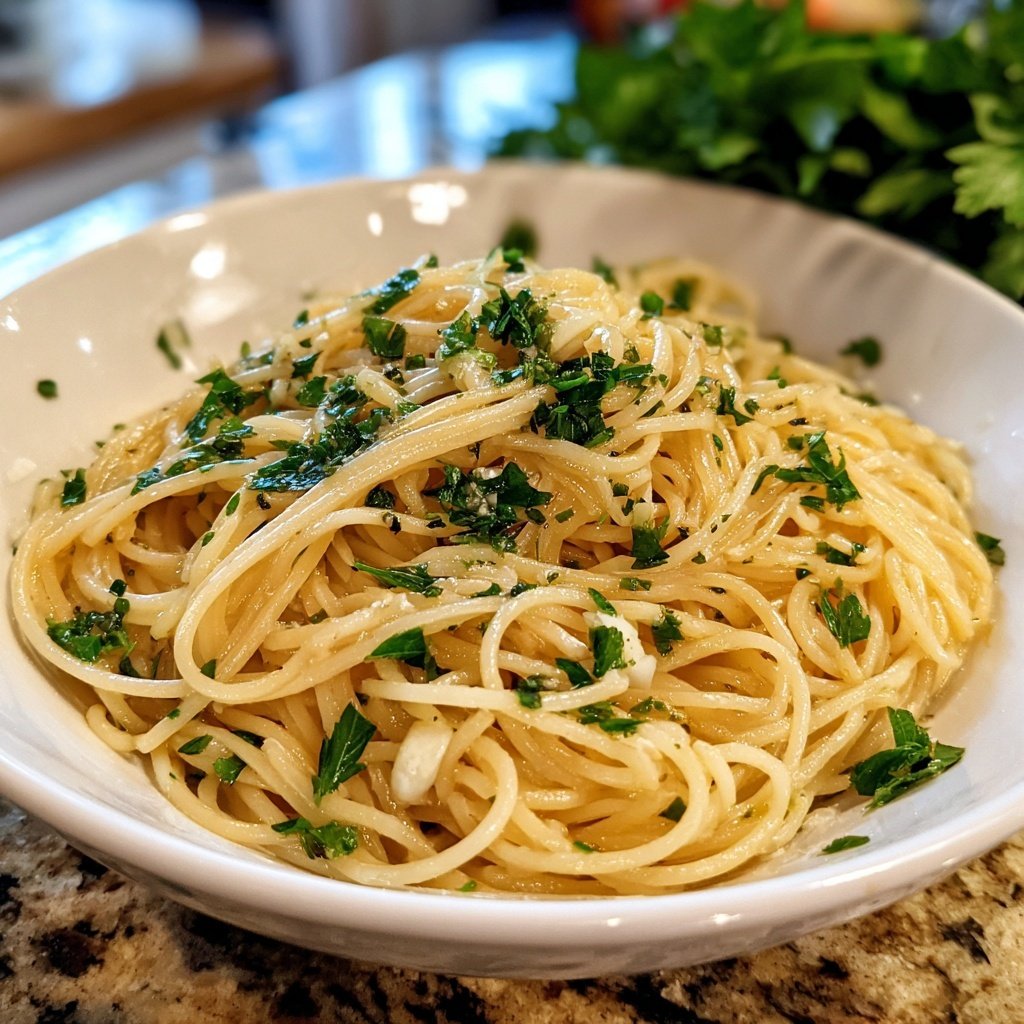 Quick & Easy 15-Minute Garlic Pasta