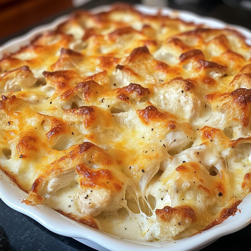 Easy Chicken Alfredo Bake Recipe