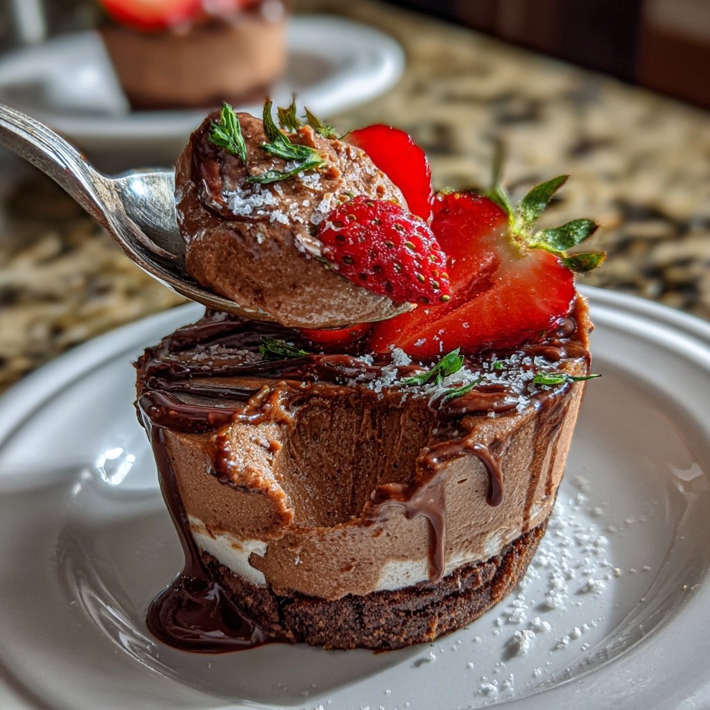 Chocolate Strawberry Mousse Cups